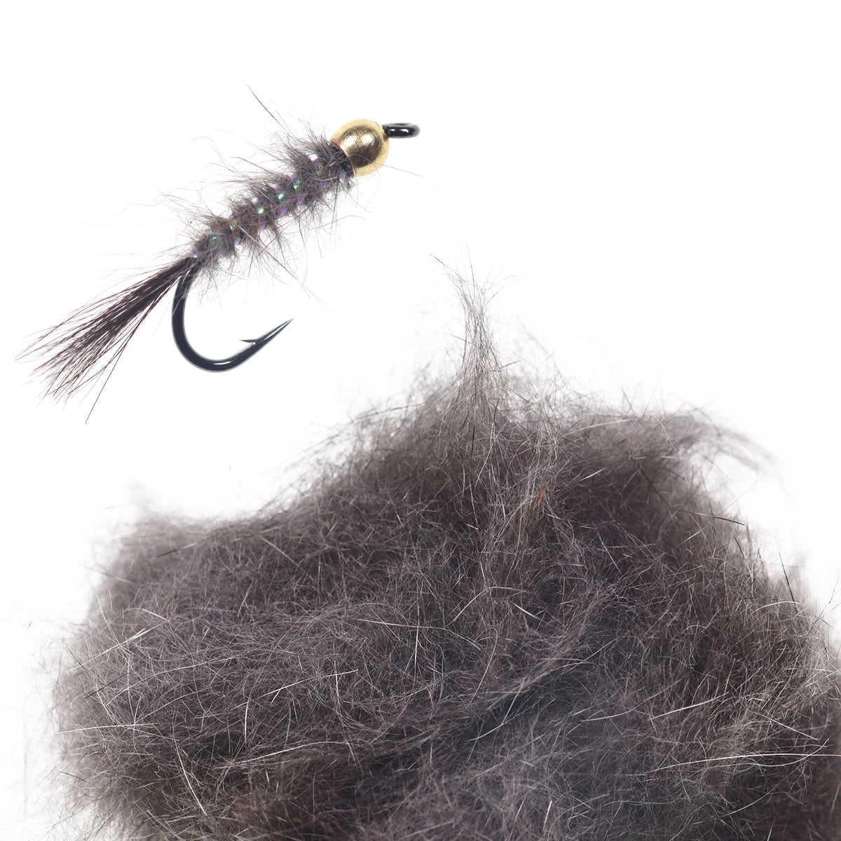 Squirrel Hair Fiber Fly Tying Dubbing Material Natural Soft Zonker Fur & Hair Materials for Nymphs Fly Fishing Flies Making