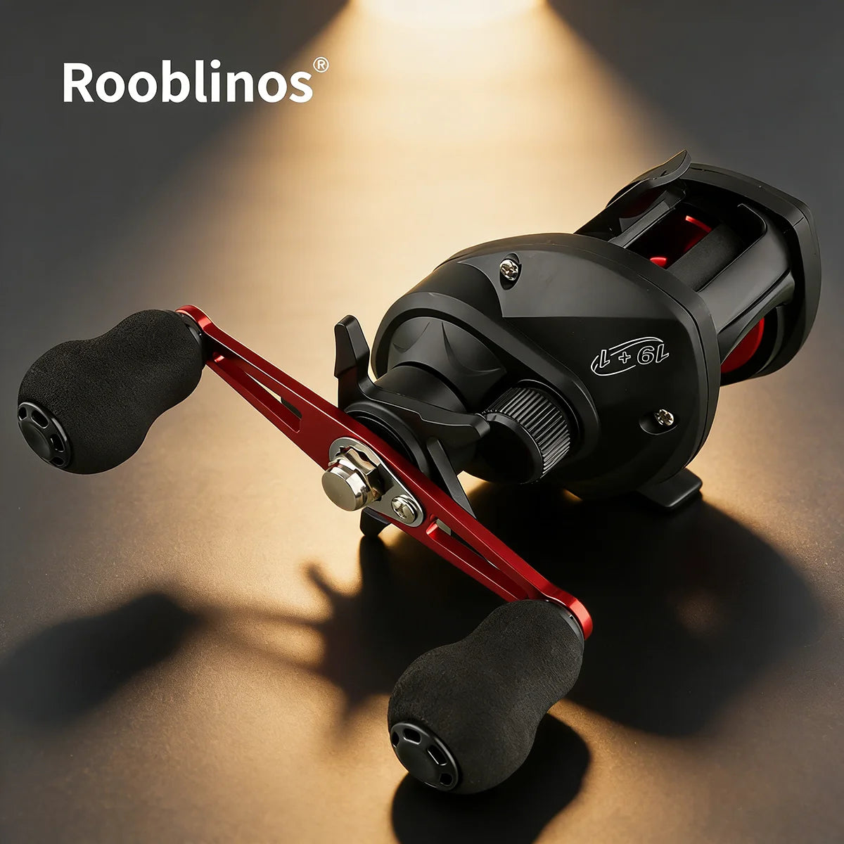 [Germany Stock] Rooblinos AC2000 Left Hand Baitcasting Reels 7.2:1 Gear Ratio Fake Bait Nylon River Lake Stream Fishing