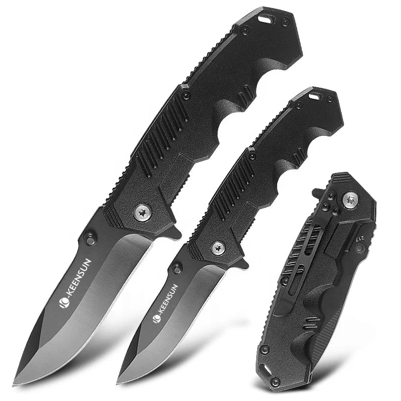 Wholesale Cheap Best Promotion Beat Quality Black Outdoor Tactical Outdoor Stainless Folding Pocket Knife for Camping