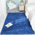 Durable Kids Blue Indoor Plush Kids Area Rug for Playroom Sofas Living Room Carpet