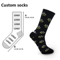 Xianghui Cotton Breathable Colorful Crew Type Knitted Custom logo Sublimation Thick Terry Basketball Sport Socks