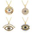 Evil Eye Micro-Inlaid Zircon Diamond Pendant Necklace Jewelry Manufacturer Wholesale