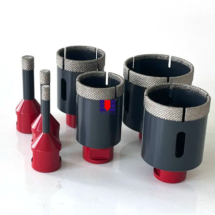 Drills-King 68mm Vacuum Brazed Diamond Core Drill Bit Kit with Black Oxide Finish for Porcelain Tile Cutting