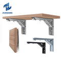 8 Inch to 14 Inch Metal Shelf Bracket Table Bench Support Bracket Wall Mounted Folding Shelf Brackets