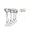 Hot Sale ABS Decorated Plastic Baluster Concrete Mold Balusters Mouldings for Decorative and Frame Cement Balusters Molds