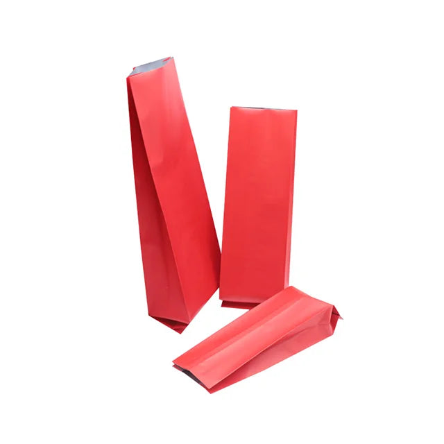 Wholesale 250g 8oz Red Small Aluminum Foil Bags Ready Organ Packaging for Food for Coffee with Valve