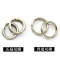 Stainless Steel Split Double Flatten Rings Circle Double Loop Accessories for Blank Fishing Lure Tackle