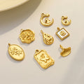 MICCI Anti Tarnish Jewelry Stainless Steel Fashion Pendant Necklaces DIY Accessories Gold Charms