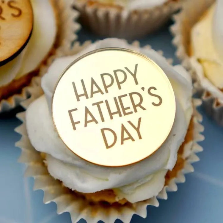 New Arrival 'Best Dad Even' Happy Father's Day Acrylic Cake Cupcake Decorations Love You Dad Cake Topper for Cake Decorating