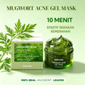 Private Label Mugwort Hydrogel Mask Soothing Anti-Acne Calming Artemisia Mask Gentle Exfoliating Deep Cleansing Wholesale OEM