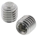 Endless Screw 304 Stainless Steel Metric Hexagonal Headless Concave Fixed Stop Fastening Black Oxide M3-M8