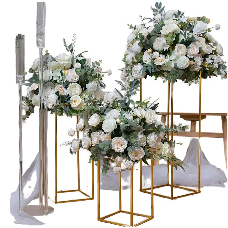 Wedding Flower Ball Artificial Purple Blue Rose Flowers Centerpieces Ball Table Centerpieces Flower Ball Wedding Decorative