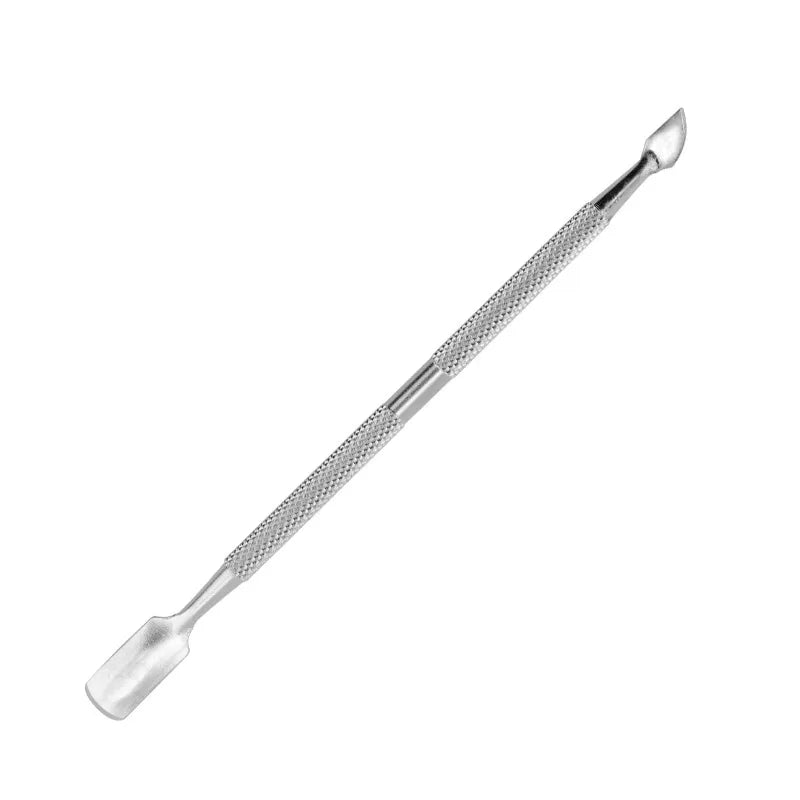 Dual Head Cuticle Pusher and Cutter Professional Grade Stainless Steel Cuticle Remover and Cutter for Fingernails and Toenails