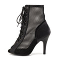 L503 Super Fiber Mesh High Heel Women Ballroom Latin Dance Shoes