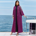 Modest Muslim Moroccan Jalabiya Dubai Arab Ethnic Floral Long Dress Loose Casual Islamic Women Clothing