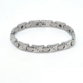 Health-Focused Magnetic Bracelet Fashionable Stainless Steel Bangles with Germanium Negative Ion Energy Fashionable Accessory
