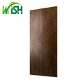 WISH Modern Interior Sliding Hidden Door Design Solid Waterproof Wood Barn Door with 5 Year Warranty for Apartment
