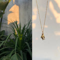Classic Minimalist Stainless Steel 18K Gold Plated Zircon Diamond Chains Pendant Necklace for Children's for Anniversary or Gift