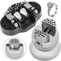 2.4kg White Base 360 Degree Rotation Mini Vise Jewelry Making Tools Setting Vice Engraving Block Diamond Engraving Ball Vise
