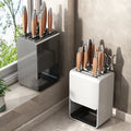 Wall-mounted Countertop Eco-Friendly Multifunction Five-Tier Kitchen Knife Storage Rack with Holder for Tools