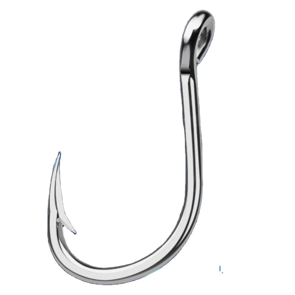 Sea Fishing Hook Saltwater Multi Sizes Strong Carbon Steel Offset Inline Circle Fishing Hooks