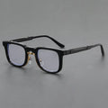 Wholesale Classic Retro square Men and Women Black Cool Eyeglass Frames Spring Legs Anti Blue Ray Computer Game Glasses