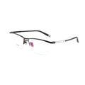 2024 Newest Design Double Bridge Titanium Eyewear Pure Titanium Half Frame Optical Glasses for Men