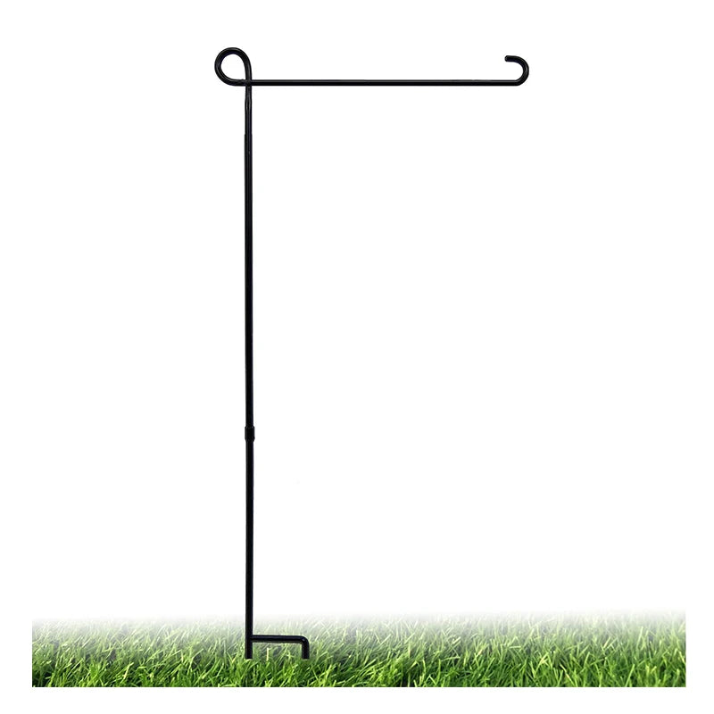 2023 Promotional High Quality Cheap Black 12x18 Yard Garden Flag Custom Metal Stand Fiberglass Flagpole Cloth Sublimation Flag
