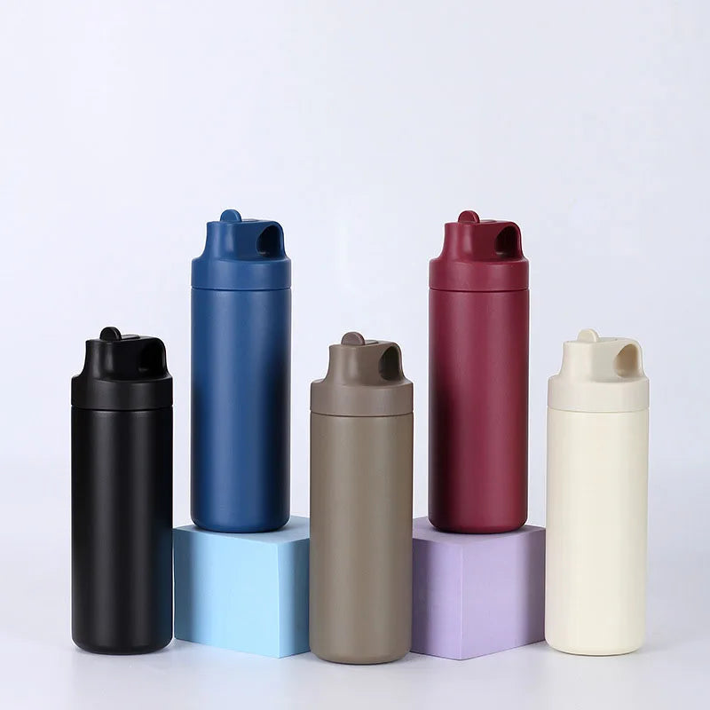 500ml Portable Thermos Vacuum Flask Double Wall Stainless Steel Water Bottle