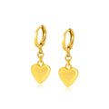 Trendy Bijoux Acier Inoxydable Fine Jewelry Huggie Earring Diamond Heart Hoop Earrings for Women