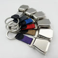 Detachable Mini Safety Seatbelt Plane Buckle Keychain Strap Key Chain for Flight Keyes Airplane Airline Small Aviation Gifts