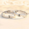 Sun Moon Couple Rings Open Adjustable Ring Each Other Lover Couple Friends Gift Wedding Jewelry Rings