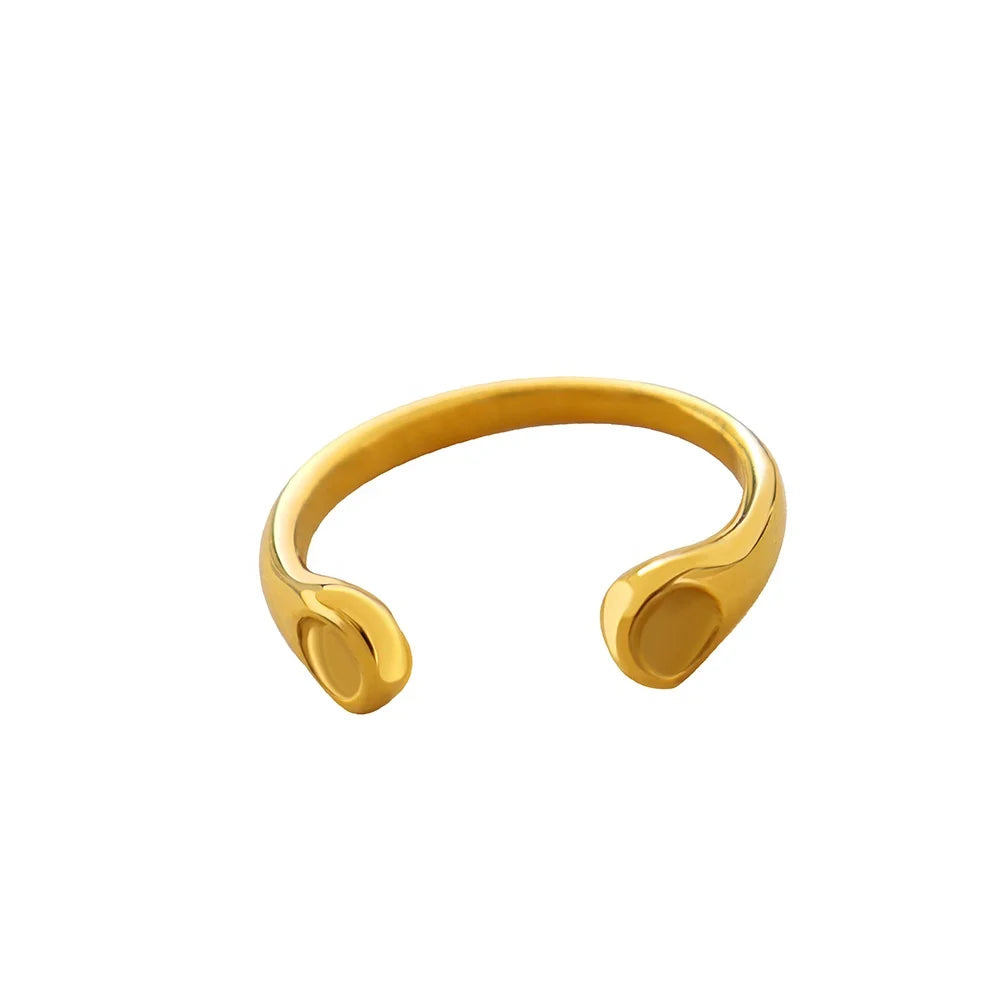 Latest 316L Stainless Steel Gold Finger Ring Designs for Women Silver & Rose Gold Plated for Party or Anniversary