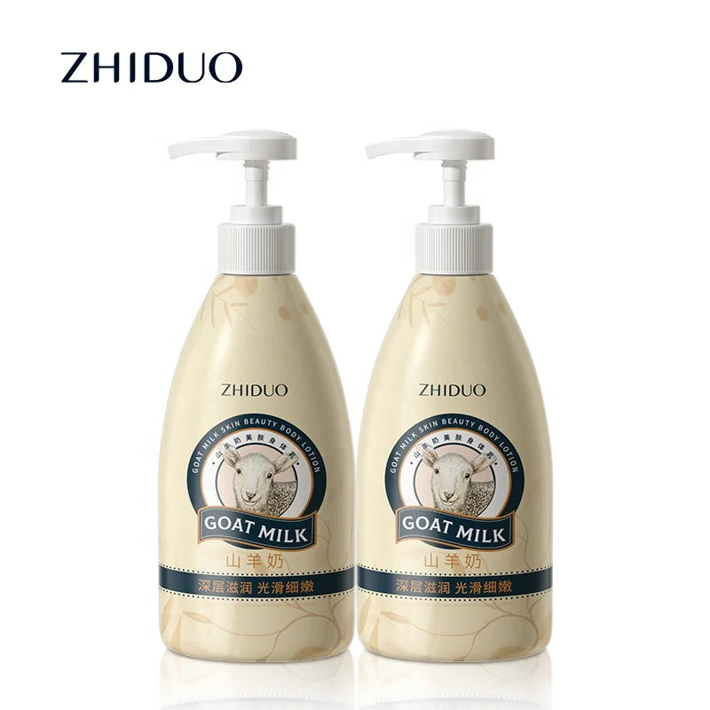 OEM Private Label Hot Sales ZHIDUO Goat Milk Skin Beauty Cream Soft and Moisturizing Body Lotion