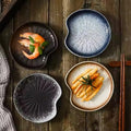 Handmade Ceramic Flavor Dish Cake Snack Fruit Small Shallow Plate for Restaurant 5 Inch Japanese Style Small Dinnerware Dish