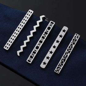 Multicolor Stainless Steel Funny Creative Fashion Guitar Shape Men's Tie Clip Model T9-27