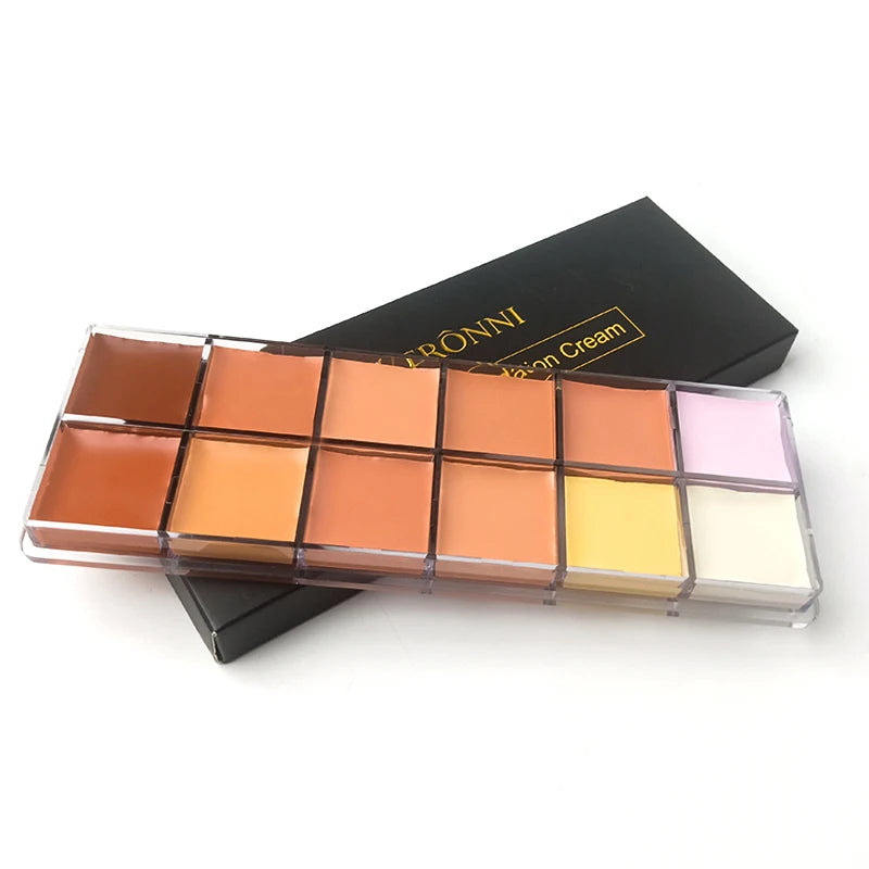 12 Color Makeup Face Matte Concealer Cream Palette Waterproof Full Coverage Makeup Concealer