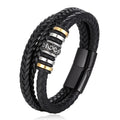 Factory Direct Unique Pattern Checkered Pattern Business Duty Adjustable Stainless Steel Wrap Bracelet Silver/Gold/Black Fashion