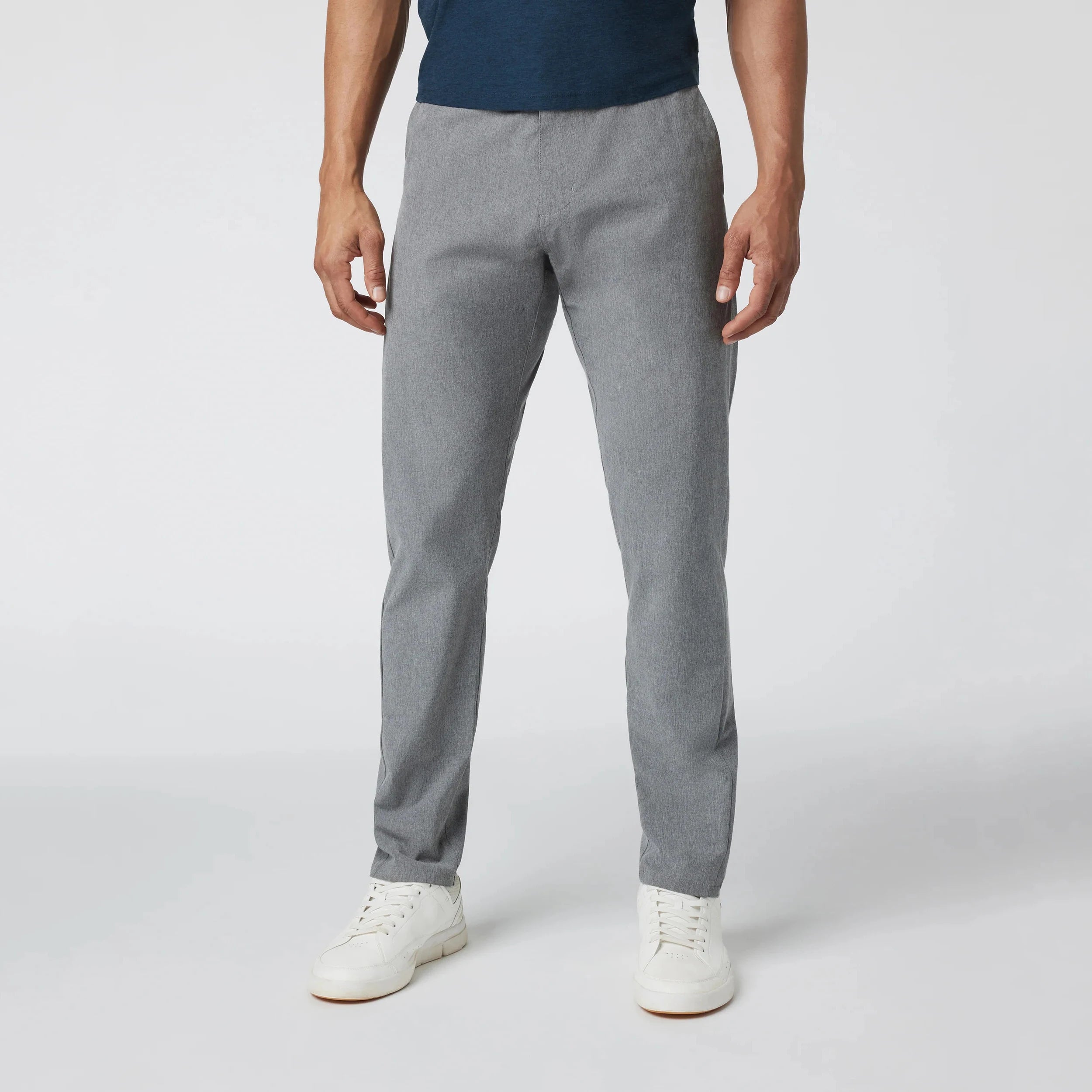 Factory Men's Comfortable Lightweight Chino Pants 4 Way Stretch Tapered Leg Casual Pants