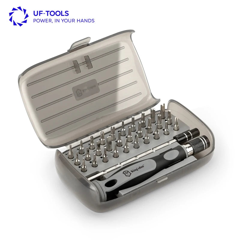 UFTOOLS 32 in 1 Electronics Tool Kit with 30 Bits Magnetic Screwdriver Set 10-bit Tool Set Handy Repair Tool for Computer MegaBDM