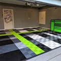 400*400*18mm PP Vinyl Flooring Click-Installation Click-Installation Garage Floor Tiles Private Flooring Villas Graphic Design