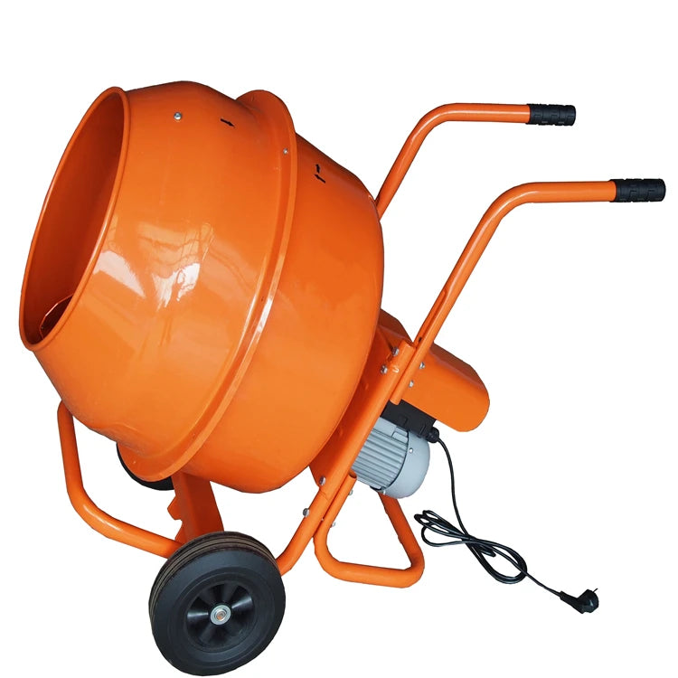 Portable Wheel Barrow Mini Electric Concrete Mixer 140L with 550W Motor High Efficiency