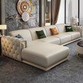 Microfiber Fabric Luxury Sectional Italian Design Sofas Living Room Leather Modern Style Commercial Couch Sofa