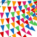 300pcs Colorful Pennant Flags Banner Multicolor Pennant Banner Nylon Flag Pennants Party Celebrations Shops Decorations SD415