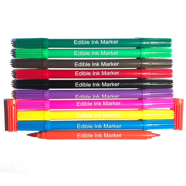 Cake Bakery Decoration Edible Pigment Dual Tips 20 Color Food Grade Ink Chefmaster Double-headed Marker Pen