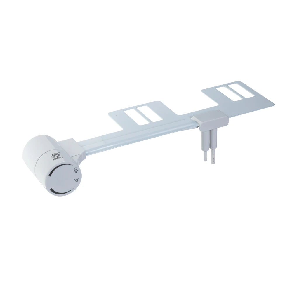 Non-Electric Easy to Install Dual Nozzle Plastic Floor Mounted Bidet Toilet Seat Attachment with Vertical Spray for Bathroom