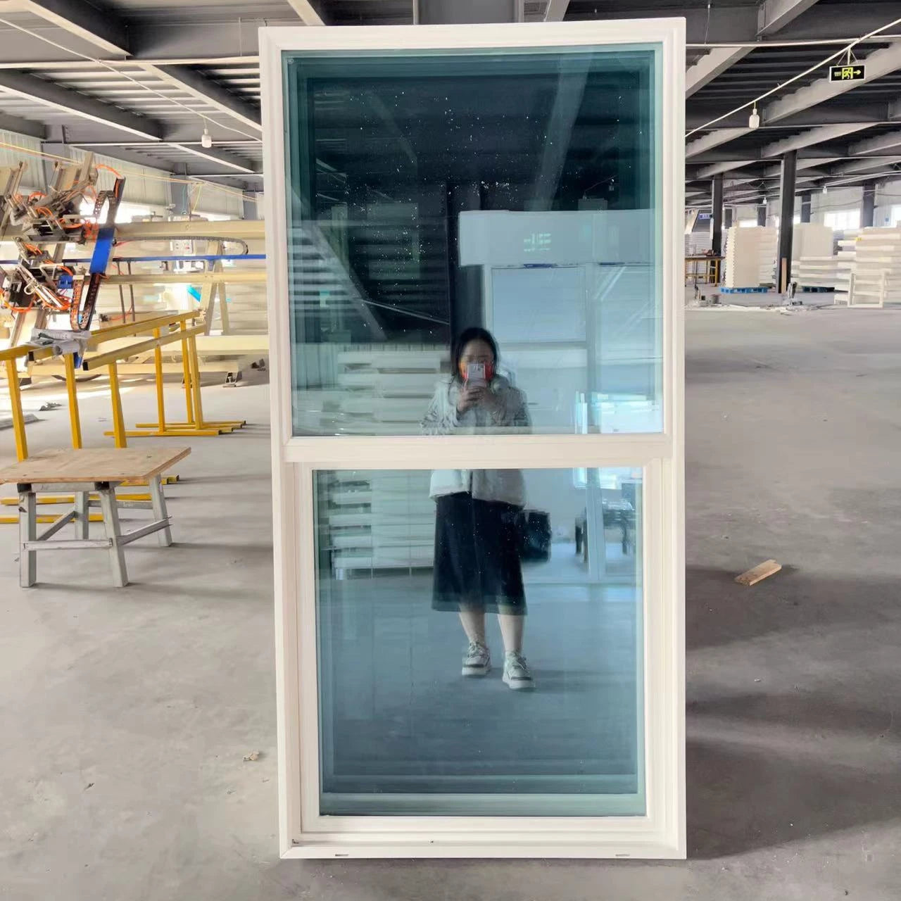 American Style Pvc Vertical Sliding Hurricane Resistant Single Hung Vinyl Double Hung Window Low E Glass