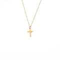 Stainless Steel 18K Gold PVD Plated 12*20MM Cross Pendant Necklace Titanium Steel High Polish CrossNecklace