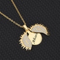 Hot Sale 925 Sterling Silver Micro Insert Zircon Sunflower Pendant Necklace for Women Wholesale