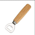 Factory Wholese Stainless Steel Beer Wood Handle Bottle Opener